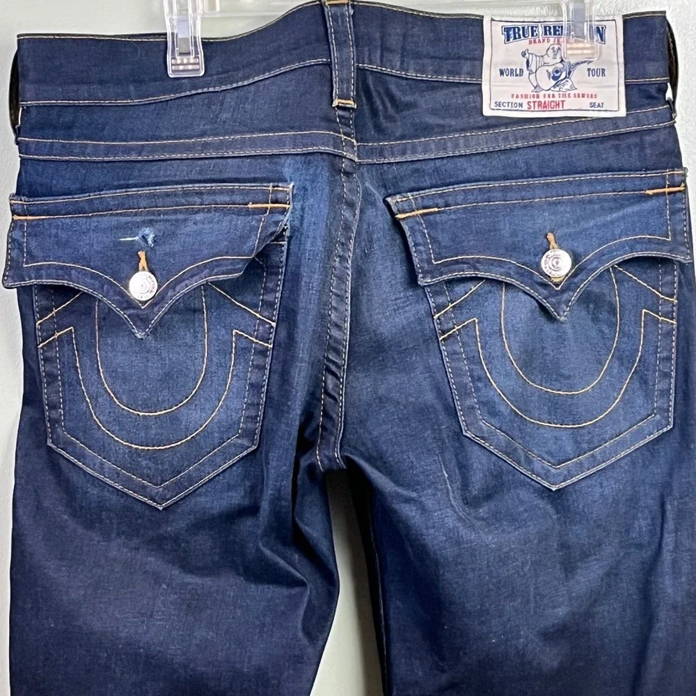 True Religion Jeans Billy Cut Straight 33 (Actual 38x34) Cut 704870 Mexico Men's